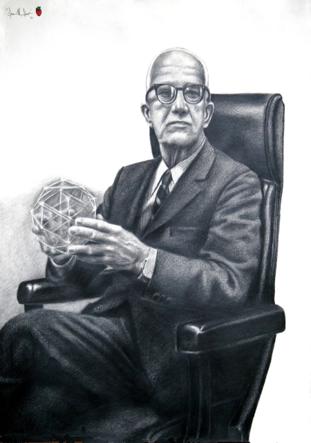 BUCKMINSTER FULLER - Architect Size: 24" x 30"