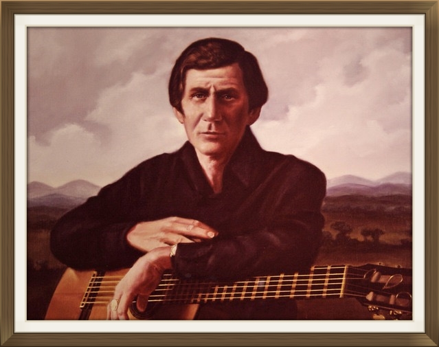   CHET ATKINS  - Guitarist, President of RCA  Size: 24" x 30"&nbsp;  Grand Ole Opry House, Nashville, TN in 1976 