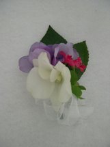 Copy of Cream Orchid, Purple Hydrangea and Pink Accent Corsage - Minneapolis Silk Florist