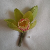 Copy of Green Orchid Boutonniere - Minneapolis Silk Florist