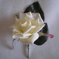 Copy of Cream Rose Boutonniere - Minneapolis Silk Florist