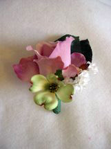 Copy of Lavender Rose, Green Dogwood and White Accent Flower Boutonniere - Minneapolis Silk Florist