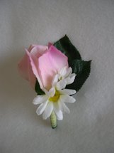 Copy of Pink Rose and Daisy Boutonniere - Minneapolis Silk Florist