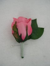 Copy of Pink Rose Bud Boutonniere - Minneapolis Silk Florist