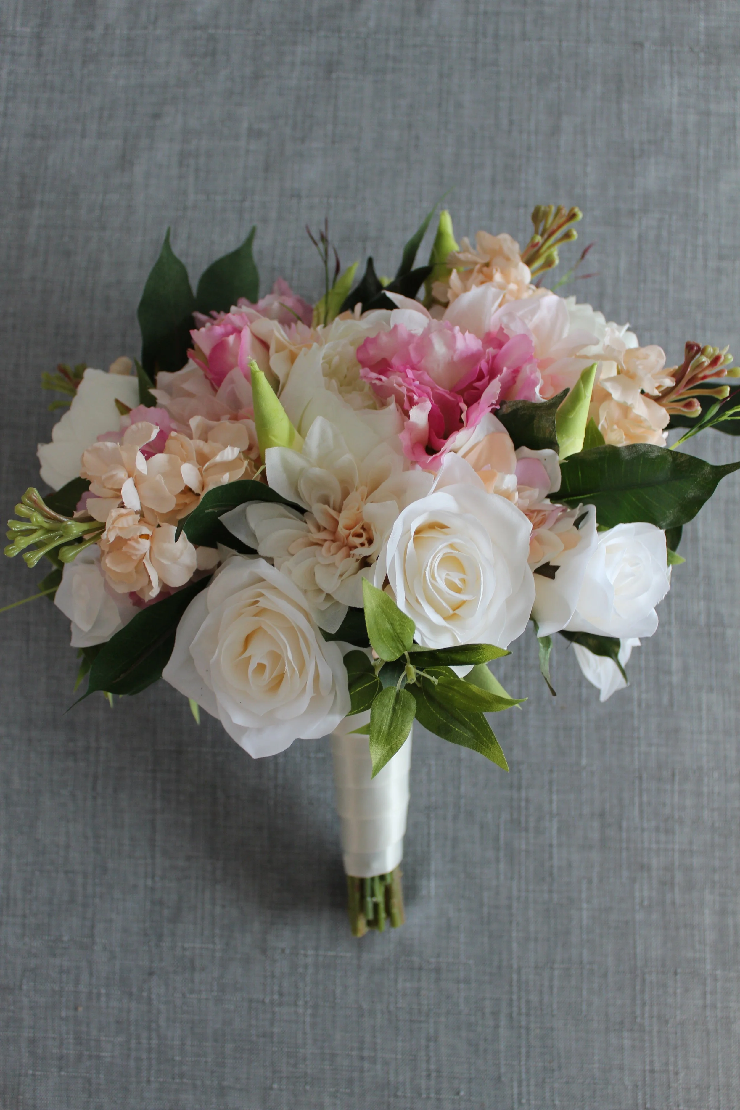 Review of Bridal Bouquet Recreation in Silk Flowers