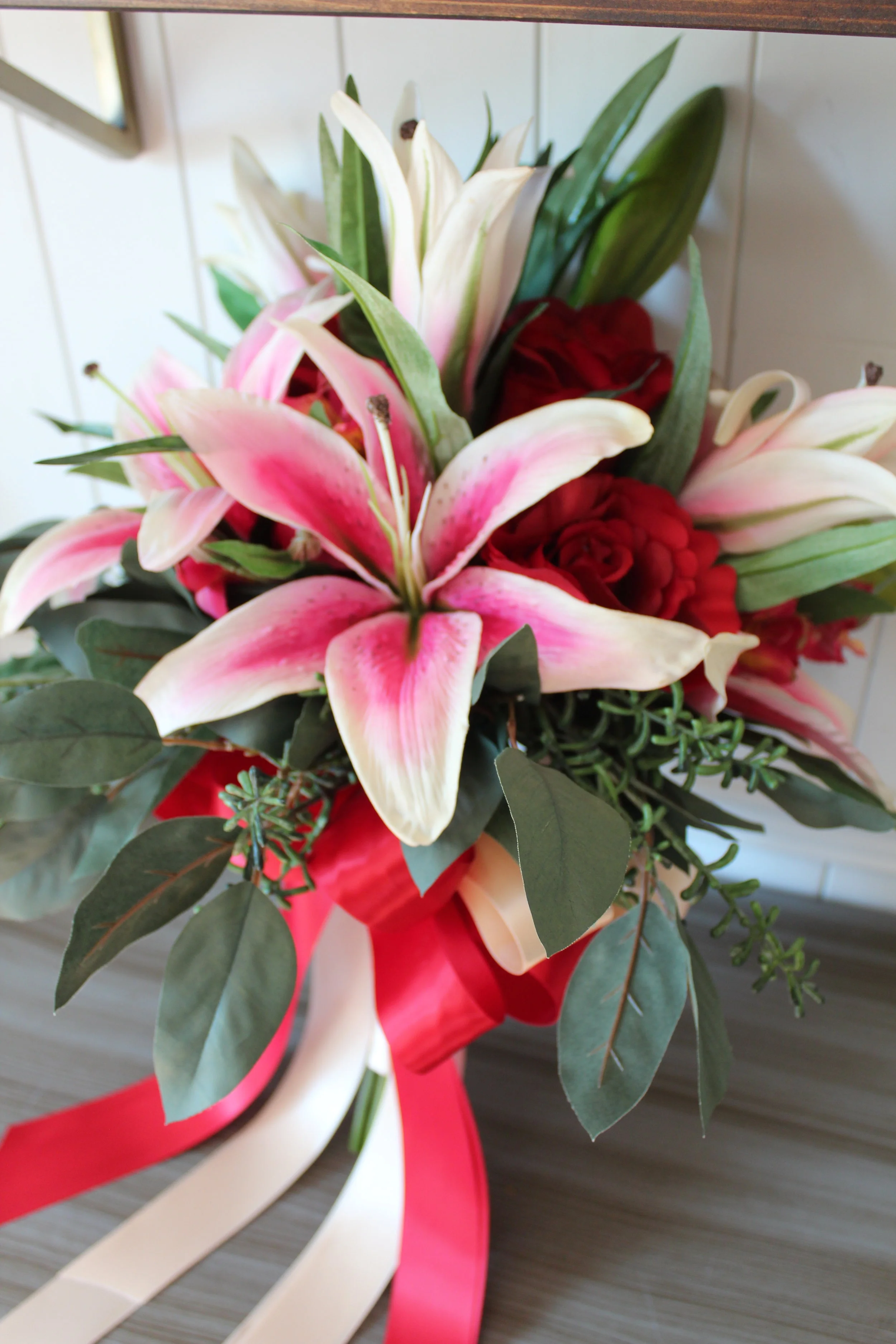 Lily Silk Wedding Bouquet Recreation