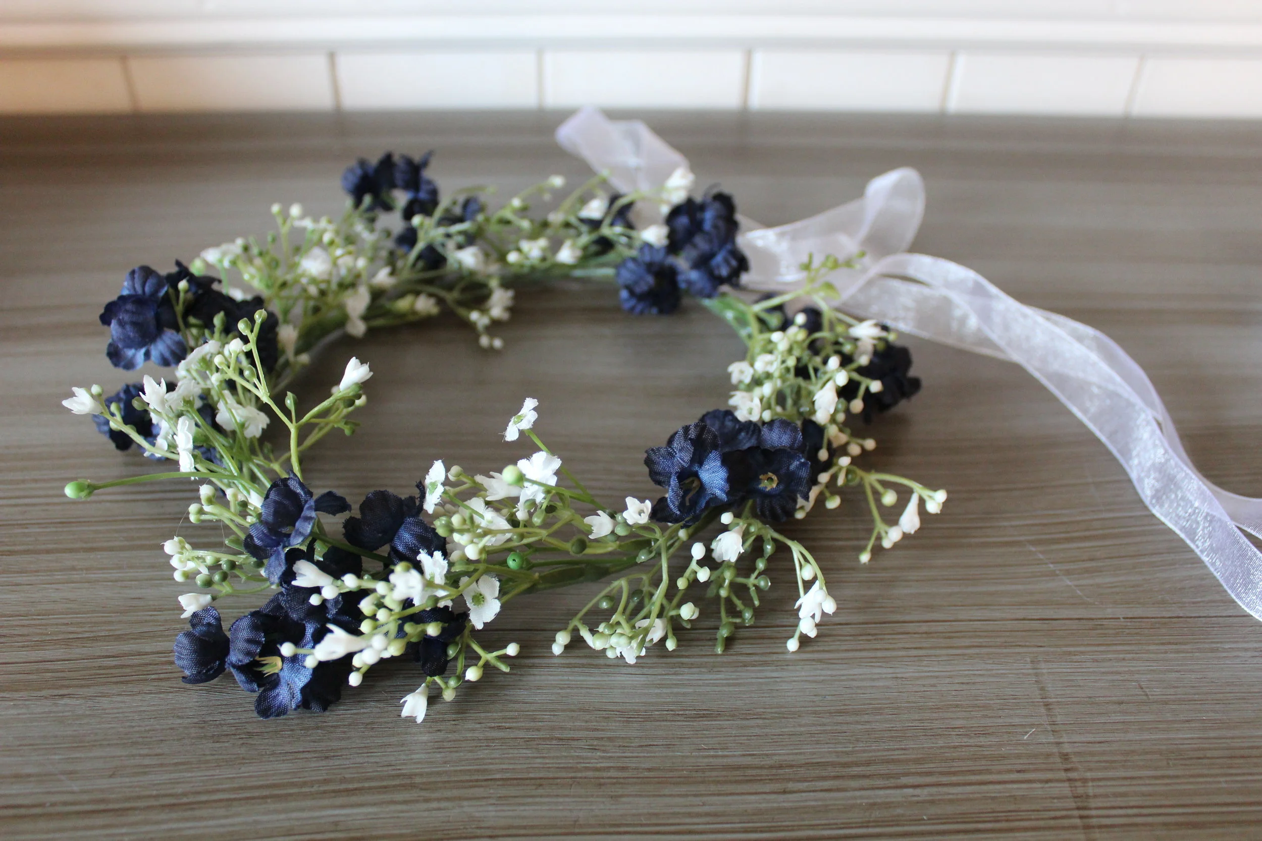 Navy and Ivory Silk Wedding Flowers- Part 2