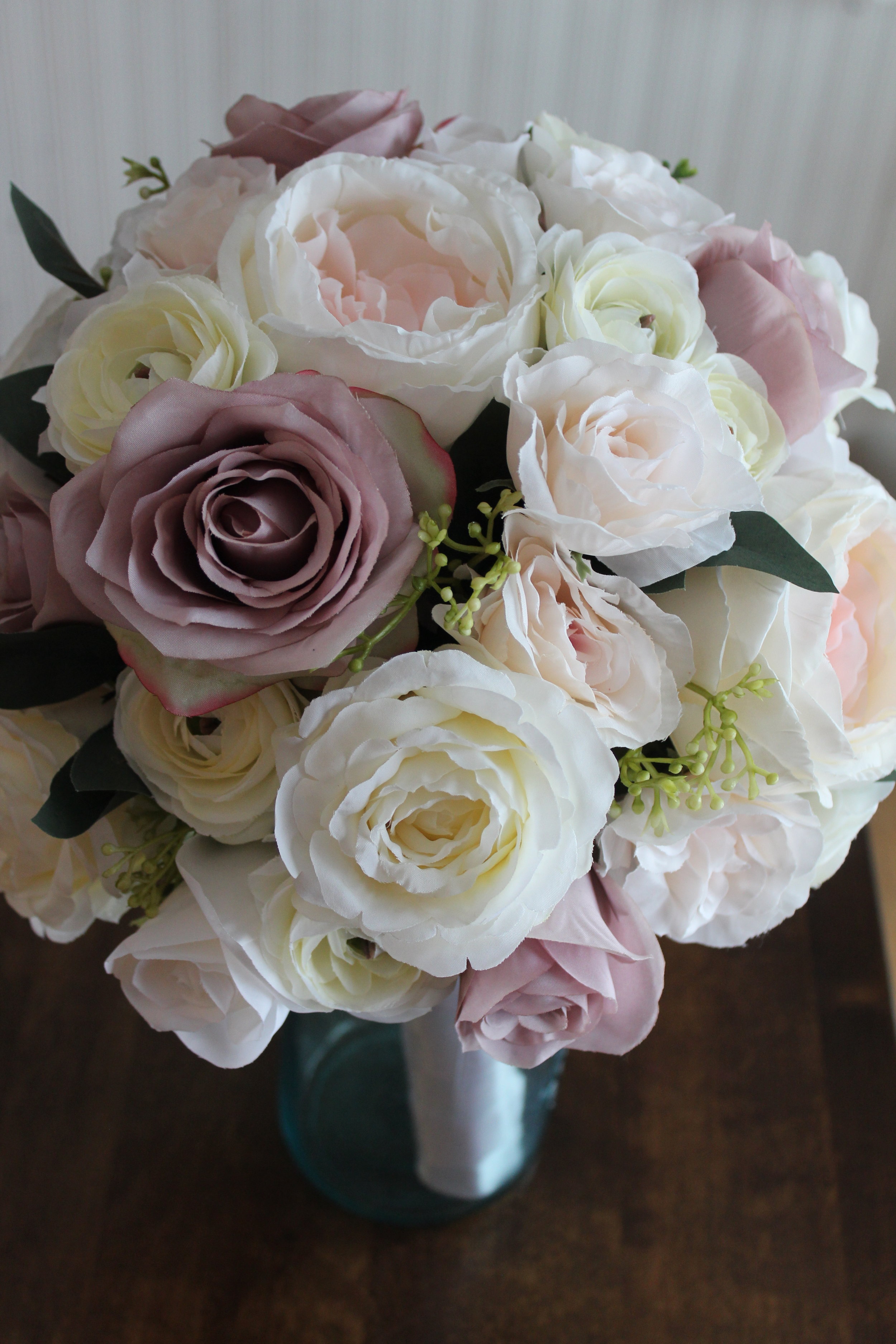 Blush and Mauve Bridal Bouquet Recreation
