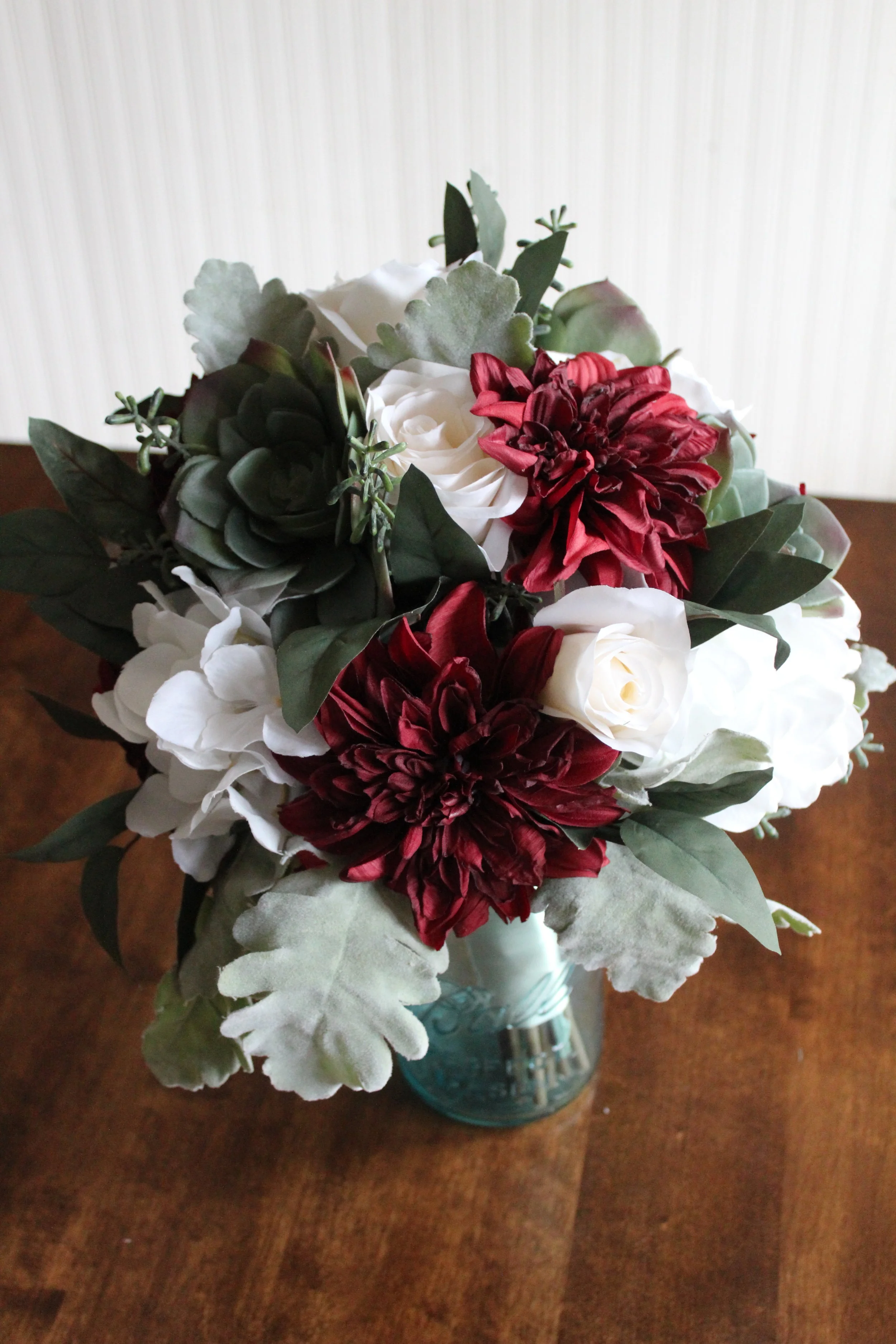 Silk Bridal Bouquet Recreation for a Friend