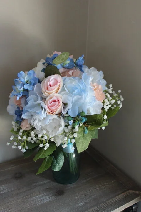 Bridal Bouquet Recreation in Silk Flowers for Your Anniversary