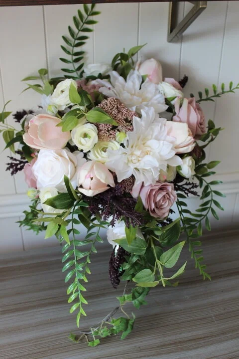 Custom Wedding Flowers to Complement Wisteria Bridesmaid Dresses