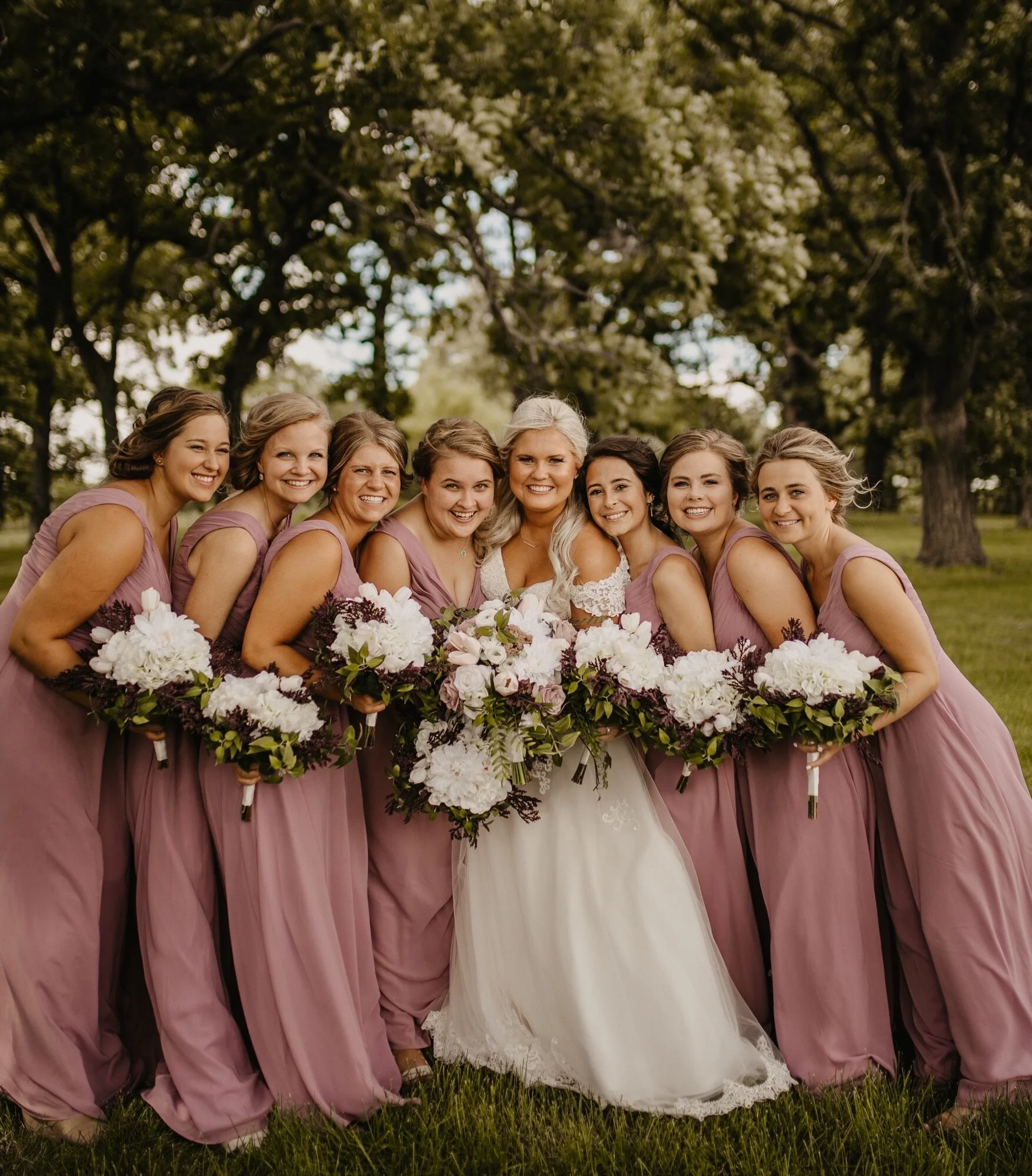 Wedding Day Reveal of Silk Flowers