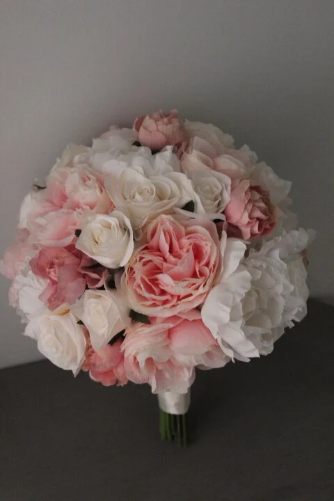 Peony Silk Wedding Flowers and Bridal Bouquet