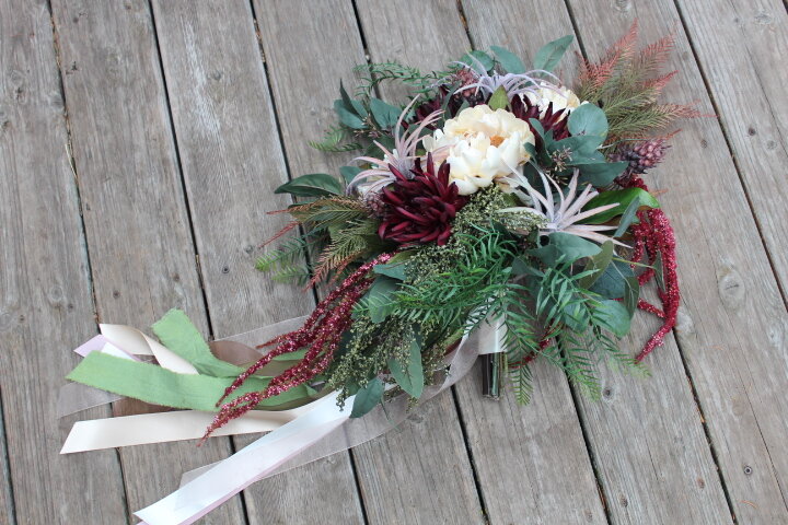 Funky Beach Wedding Bridal Bouquet - Destination Wedding
