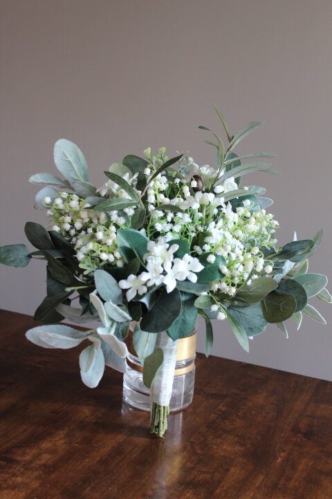 White Silk Wedding Flowers with Greenery- Part 1 Delicate Blooms