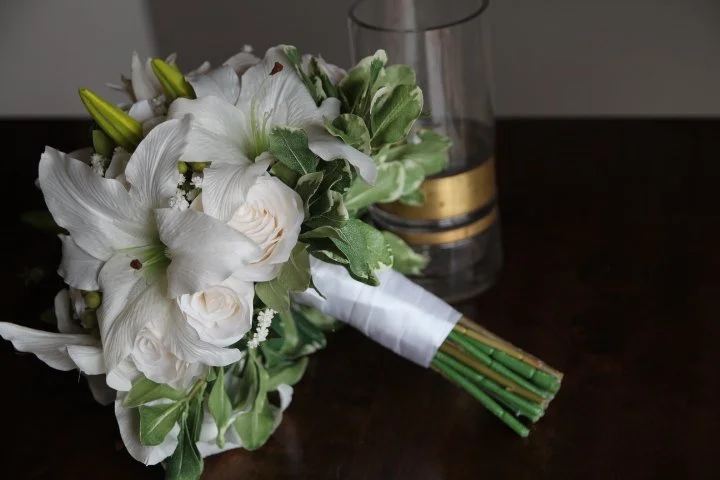 Green and White Bridal Bouquet Recreation - Reveal and Review