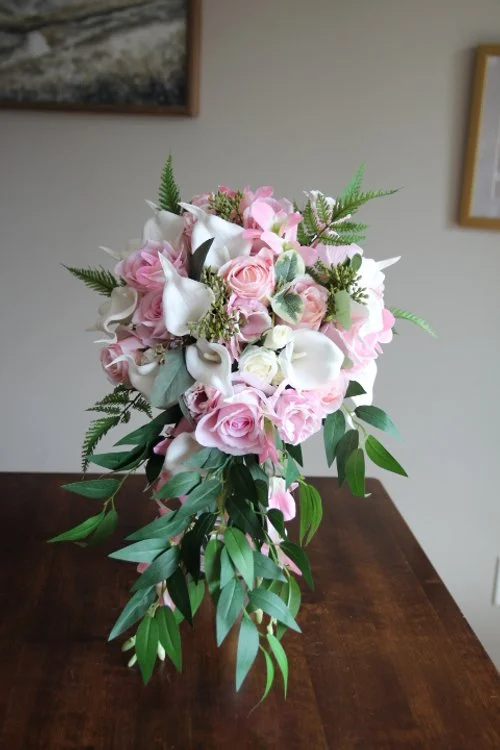 White and Pink Bridal Bouquet Recreation - Reveal and Review
