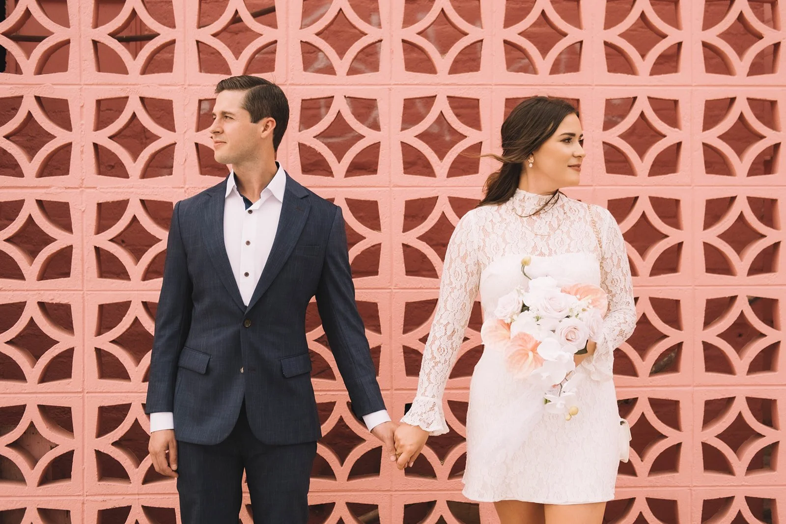 Blush and White Destination Silk Wedding Flowers - Reveal and Review