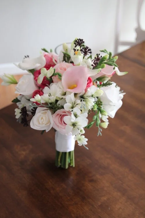 Spring Colors Silk Bridal Bouquet Recreation - Reveal and Review