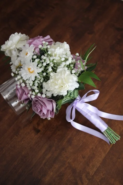Lavender and White Bridal Bouquet Recreation - Reveal and Review