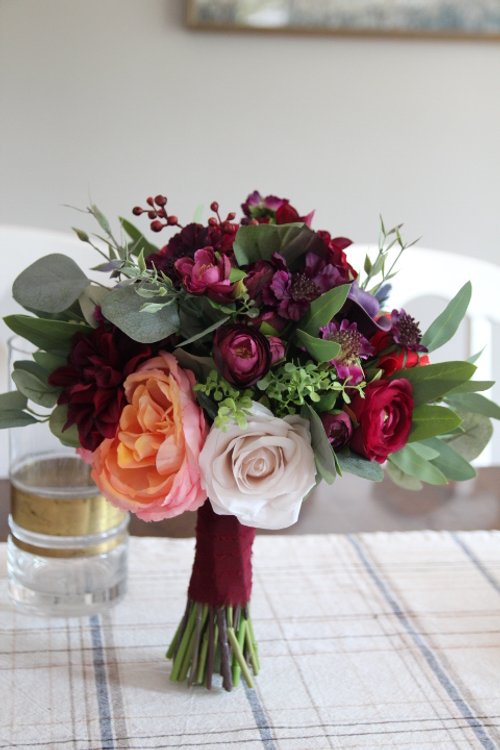 Bridal Bouquet Recreation in Vibrant Colors - Reveal and Double Review