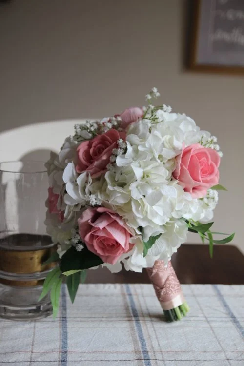 Bridal Bouquet Recreation in Silk Flowers - Fixing a Mistake
