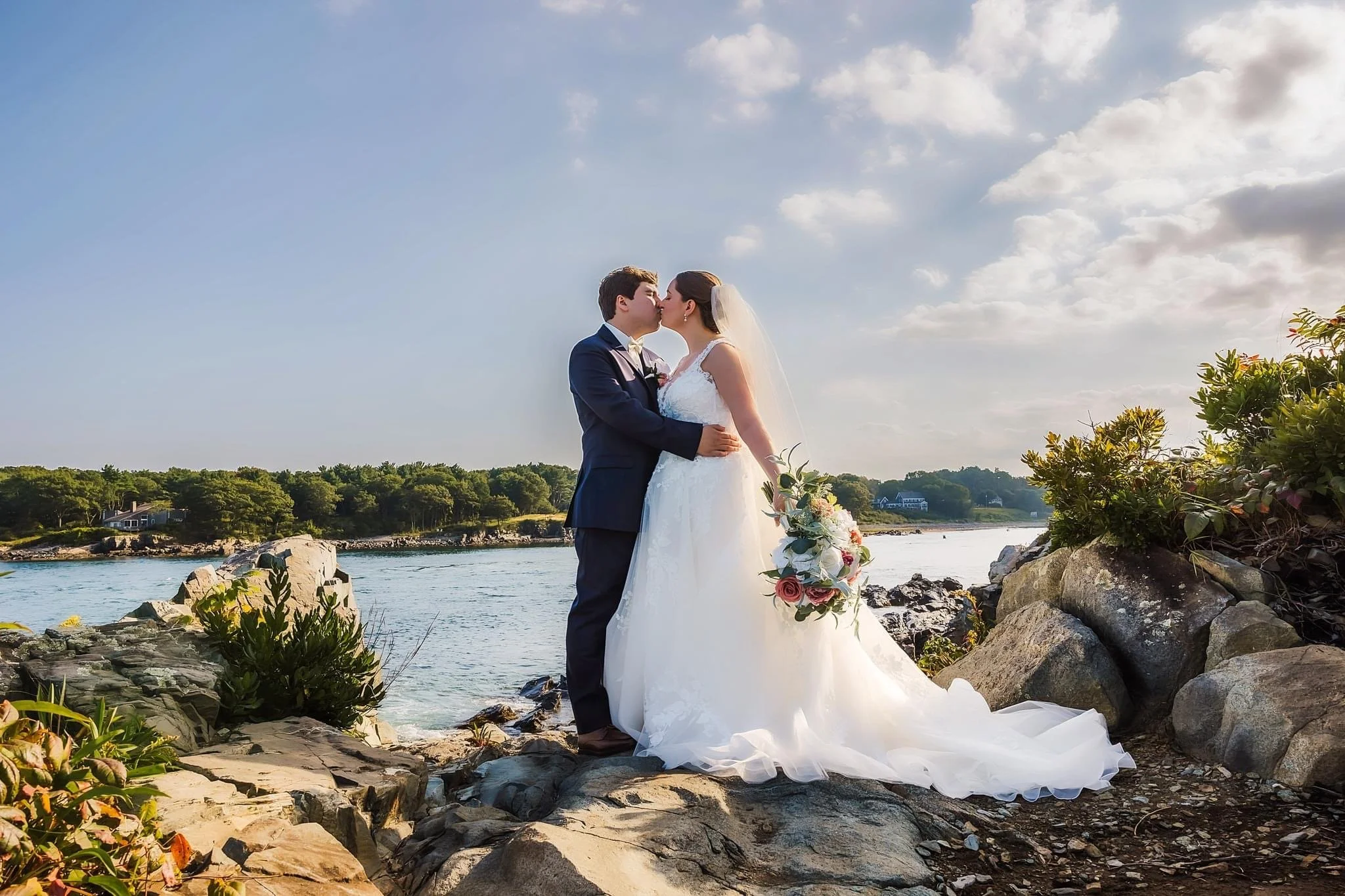 Dusty Pink and White Silk Wedding Flowers - Reveal and Review