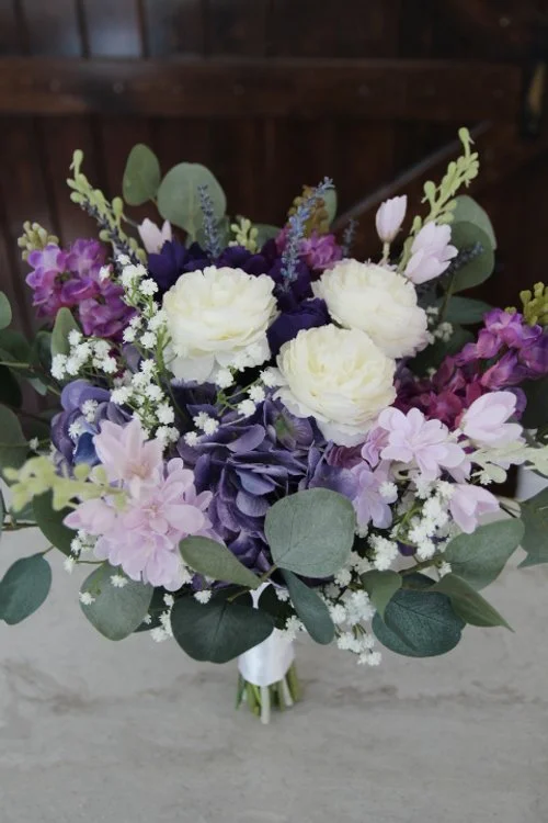 Purple and White Bridal Bouquet Recreation - Reveal and Review