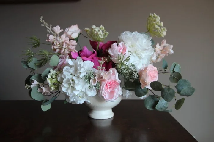 Silk Flower Arrangement to Honor a Loved One- Reveal and Review
