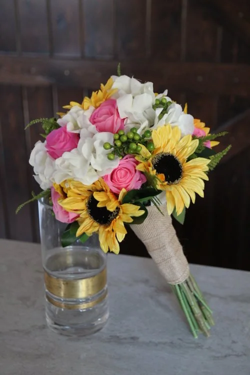 Gold, Pink and White Bridal Bouquet Recreation - Reveal and Review