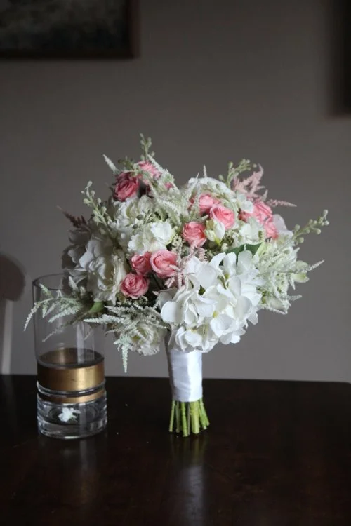Classic Pink and White Bridal Bouquet Recreation - Reveal and Review