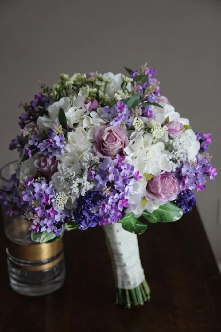 Purple Silk Bridal Bouquet Recreation - Reveal and Review