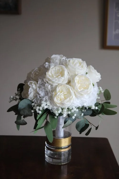 Classic White Bridal Bouquet Recreation - Reveal and Review