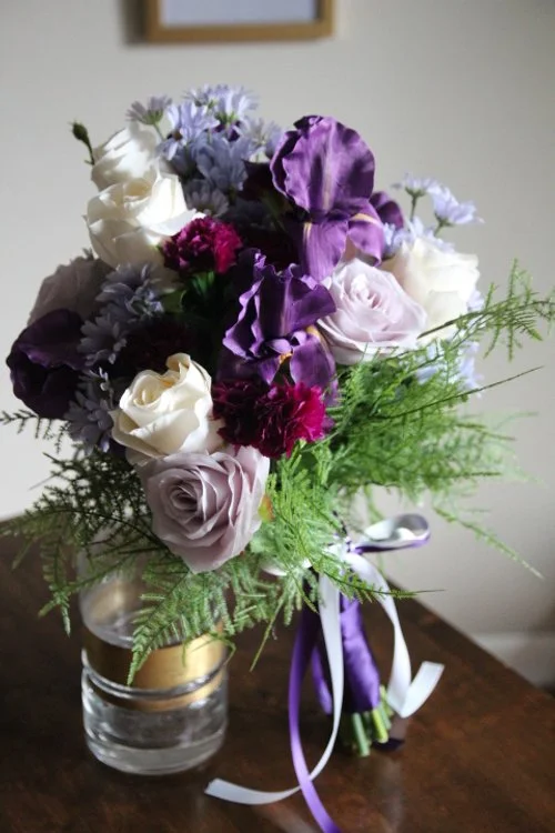 Lavender and Purple Silk Bridal Bouquet Recreation - Reveal and Review