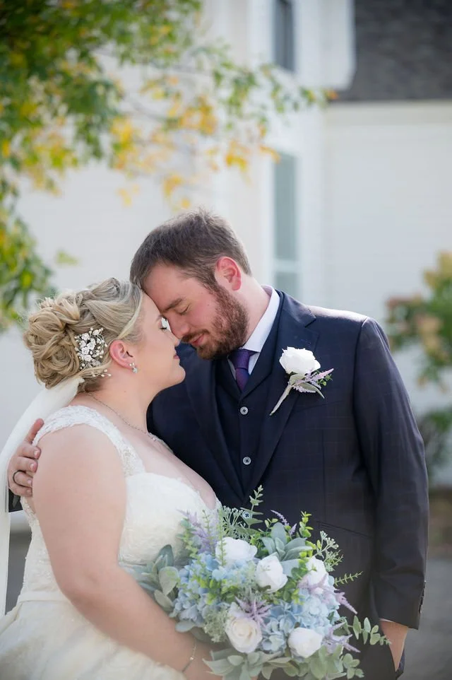 Light Blue, Lavender and White Silk Wedding Flowers - Reveal and Review