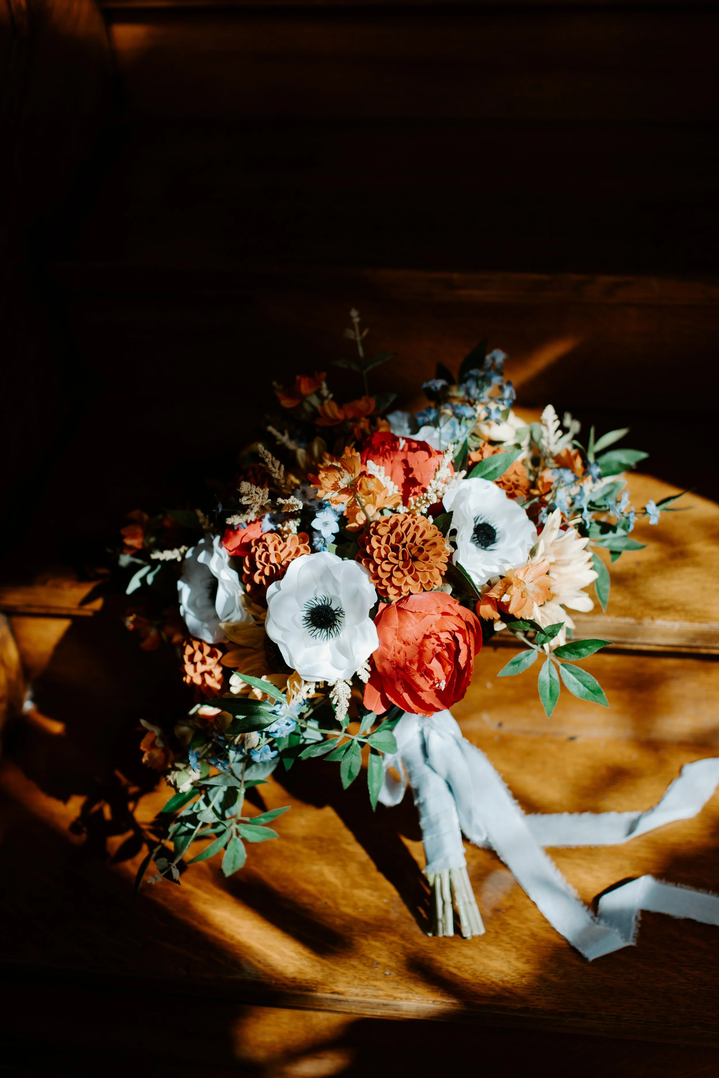 Fall Silk Wedding Flowers - Reveal and Review