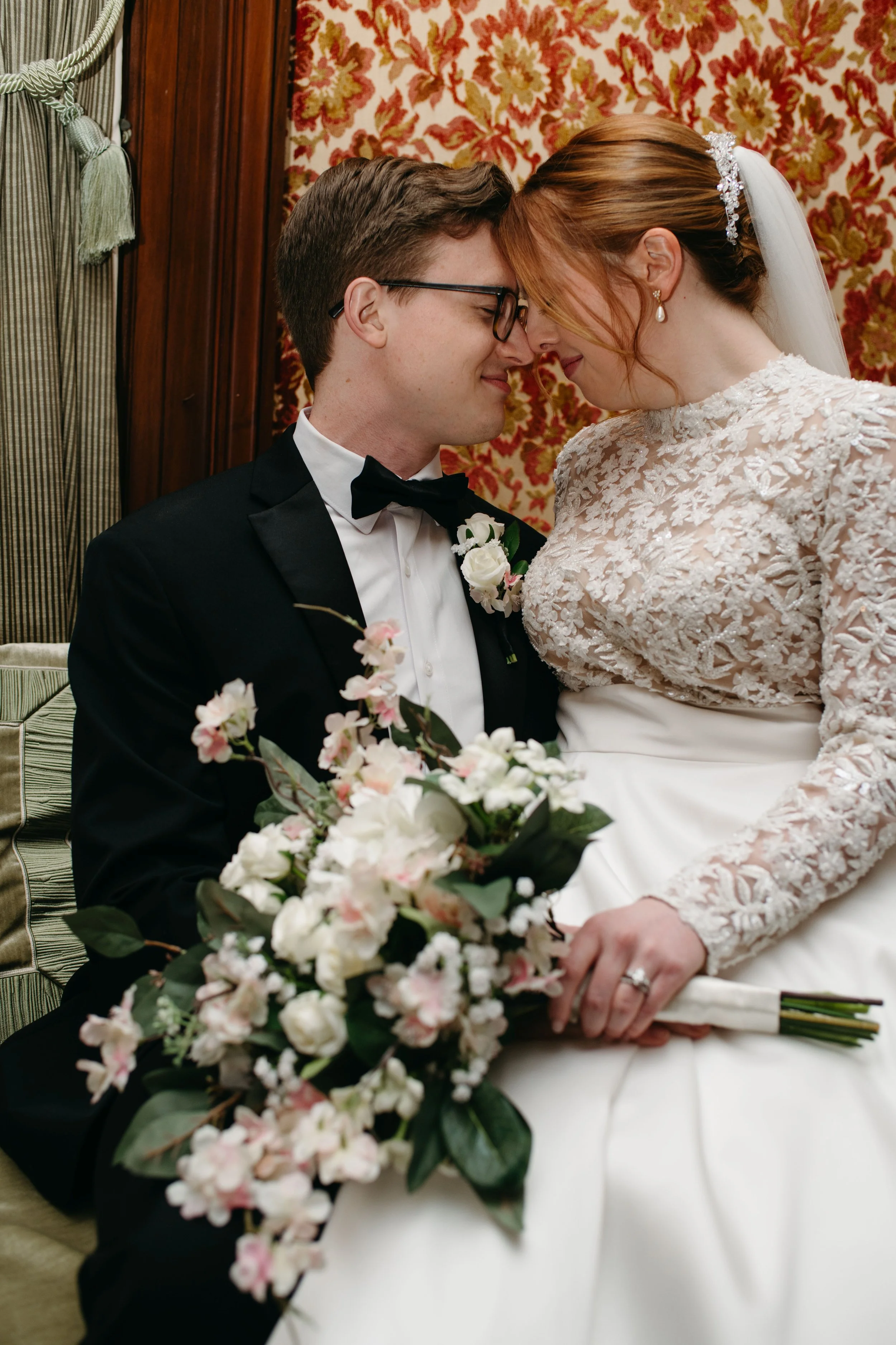 White and Blush Cherry Blossom Silk Wedding Flowers - Reveal and Review