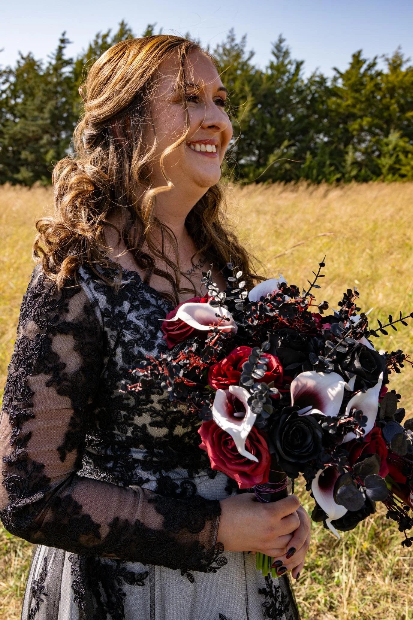 custom-bridal-bouquet-red-black-white-silk-wedding-flowers