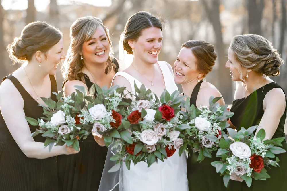 romantic-wedding-flowers-custom-bridal-bouquet-roses-eucalyptus-bridesmaid-bouquets