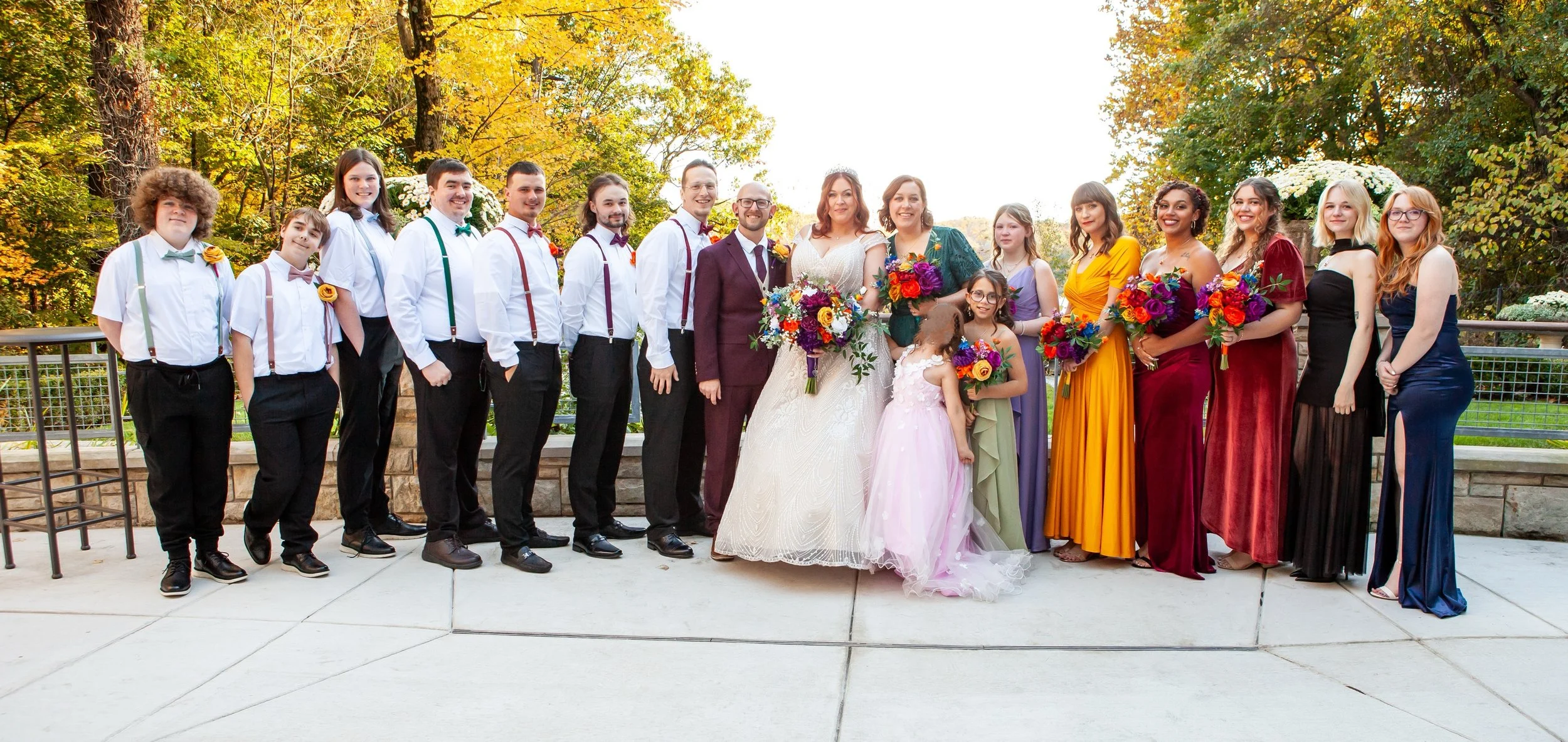 jewel-toned-wedding-flowers-custom-bridal-bouquet-mums-dahlia-roses-ranunculus-boutonnieres-bridesmaid-bouquets