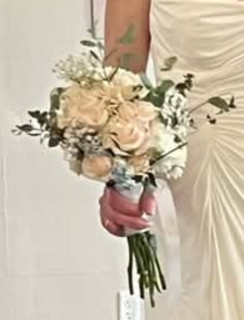 custom bridal bouquet recreation silk wedding flowers roses carnations hydrangea