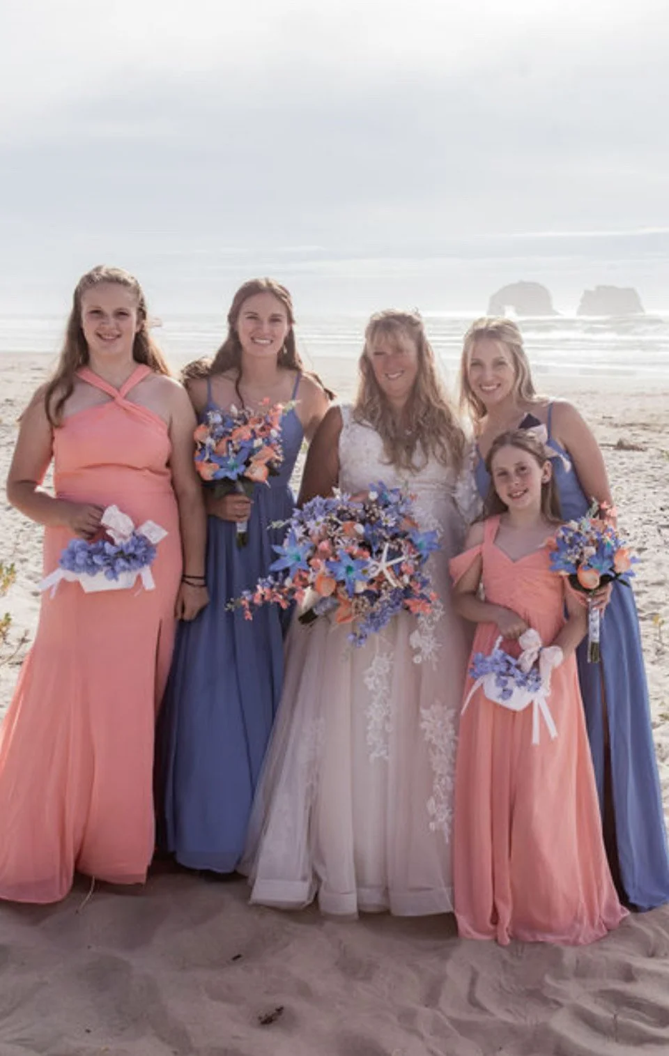 beach-wedding-flowers-custom-silk-bridal-bouquet-flower-girl-basket