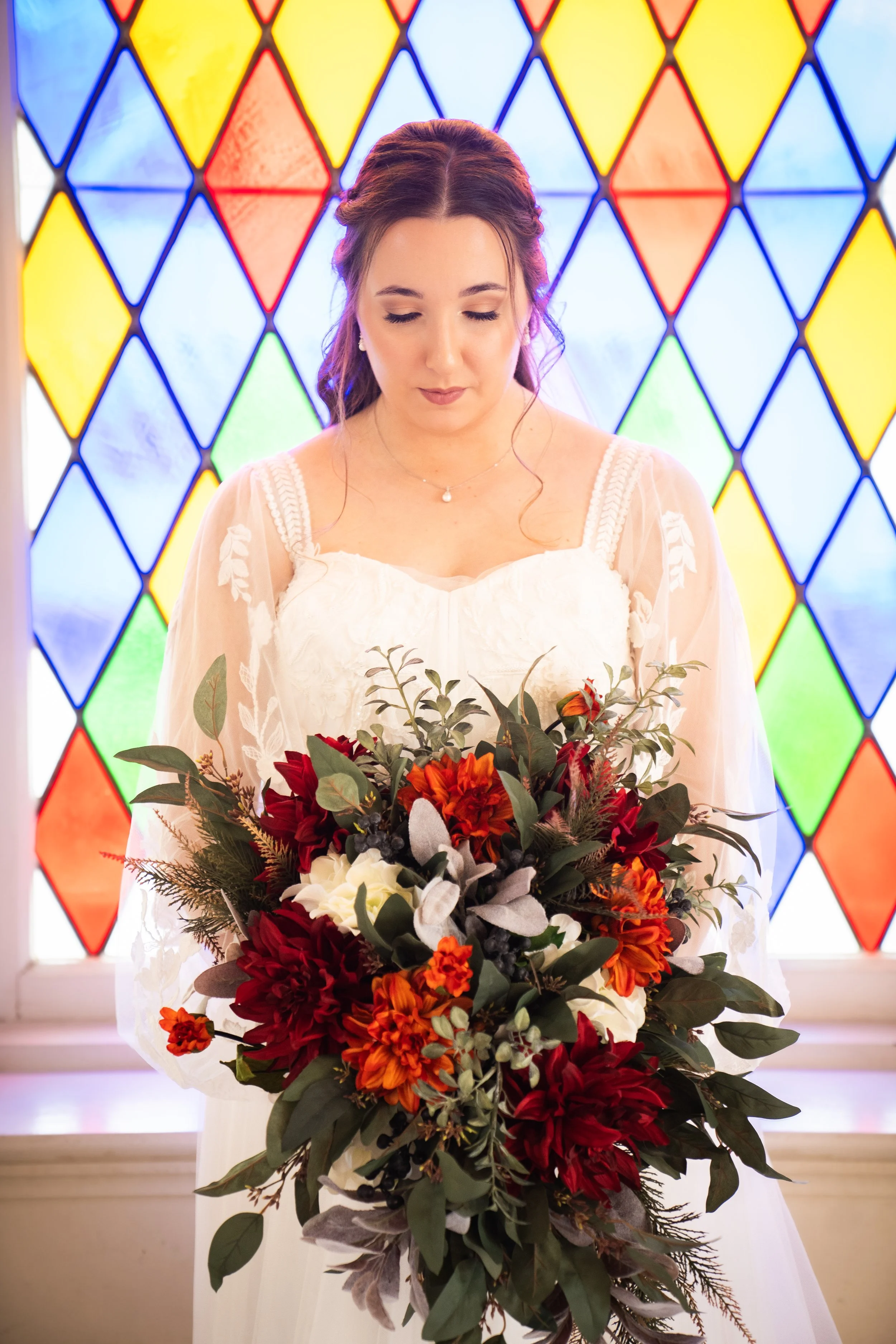 custom-silk-bridal-bouquet-fall-wedding-flowers-burgundy-orange
