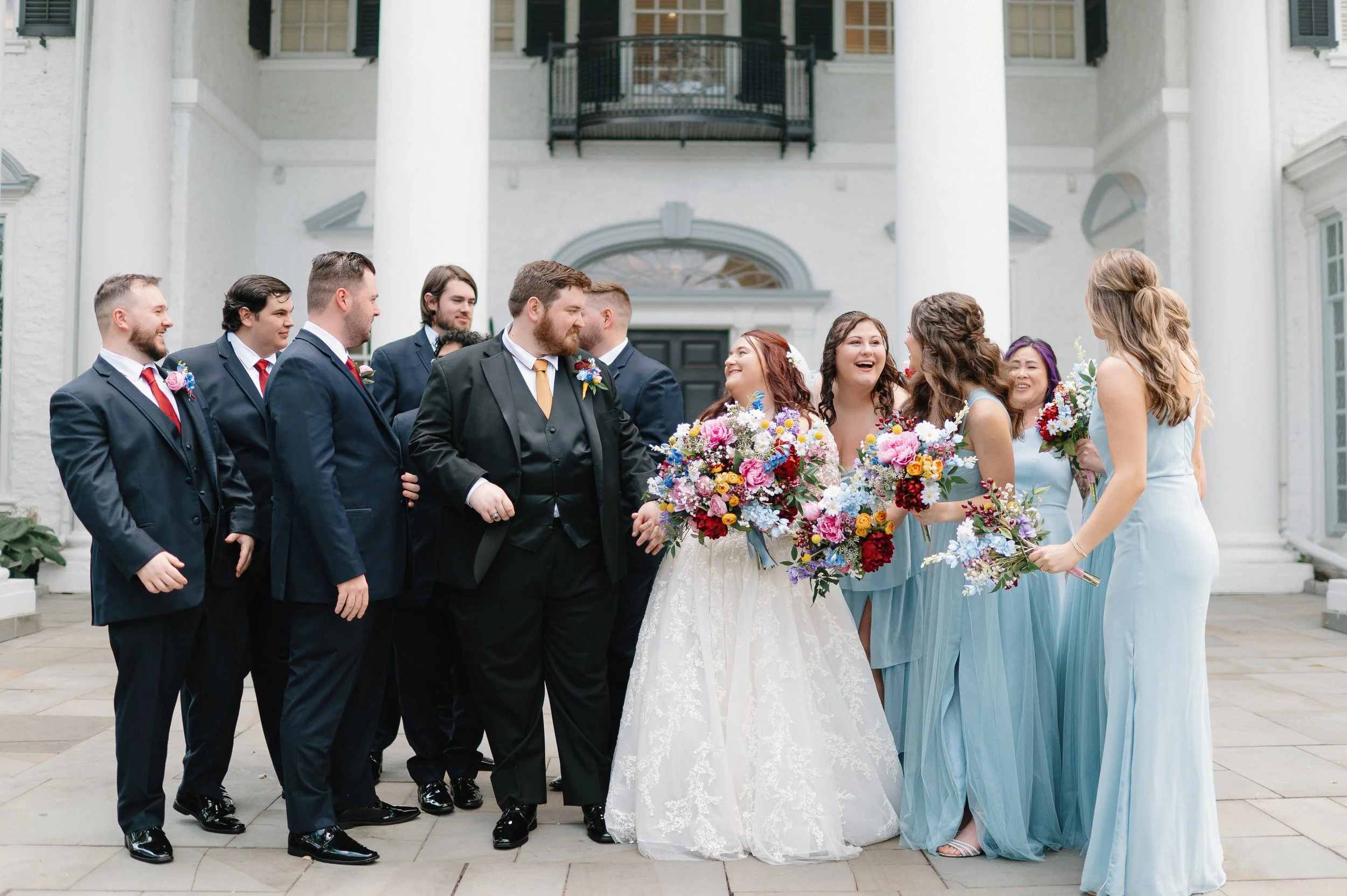 custom-colorful-silk-wedding-flowers-bridal-bouquet-bridesmaid-bouquets-boutonnieres