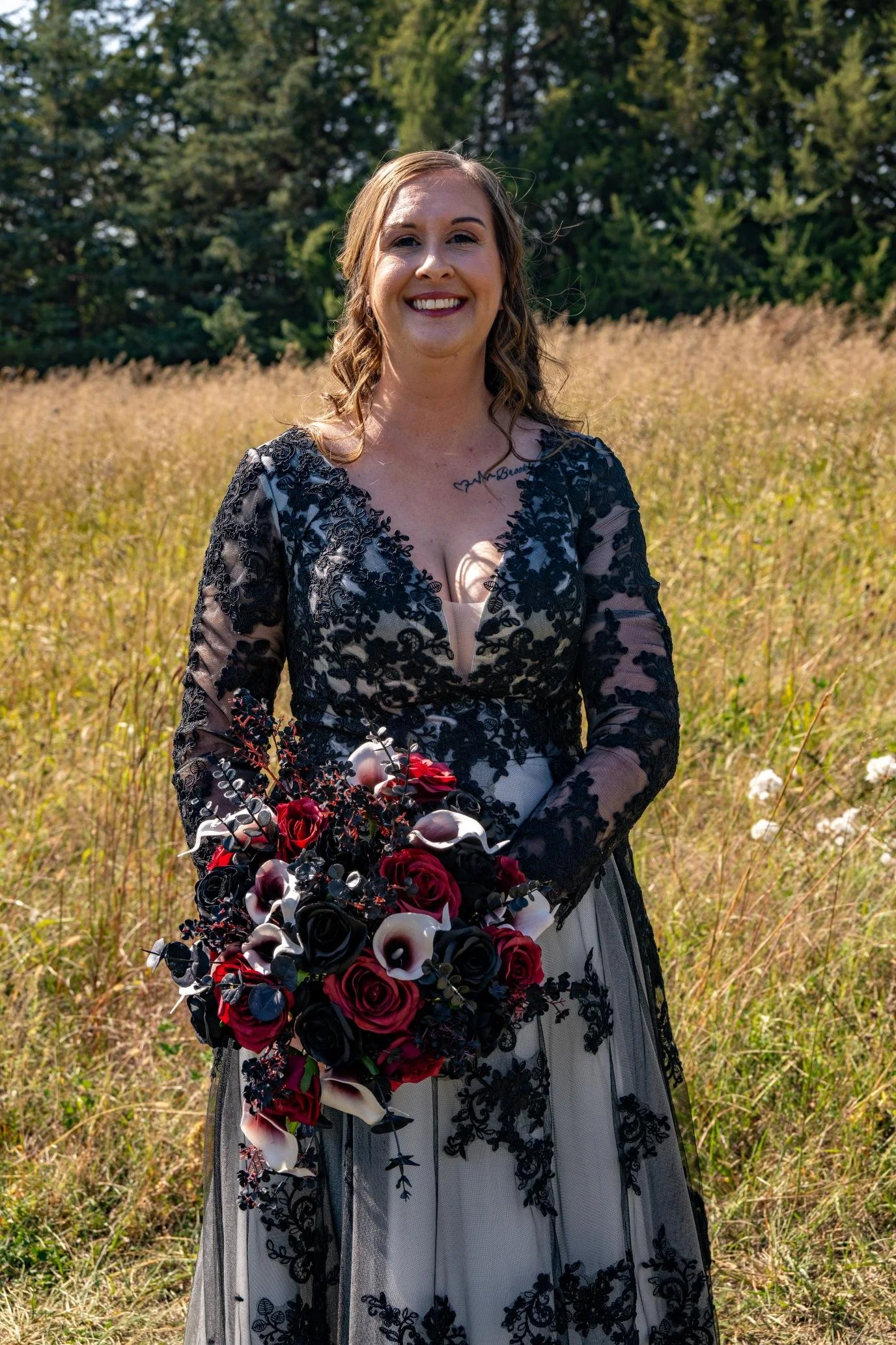 custom-bridal-bouquet-red-black-white-silk-wedding-flowers