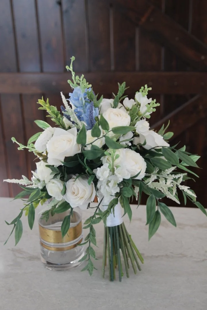 Blue-white-bridal-bouquet-recreation-custom-silk-wedding-flowers