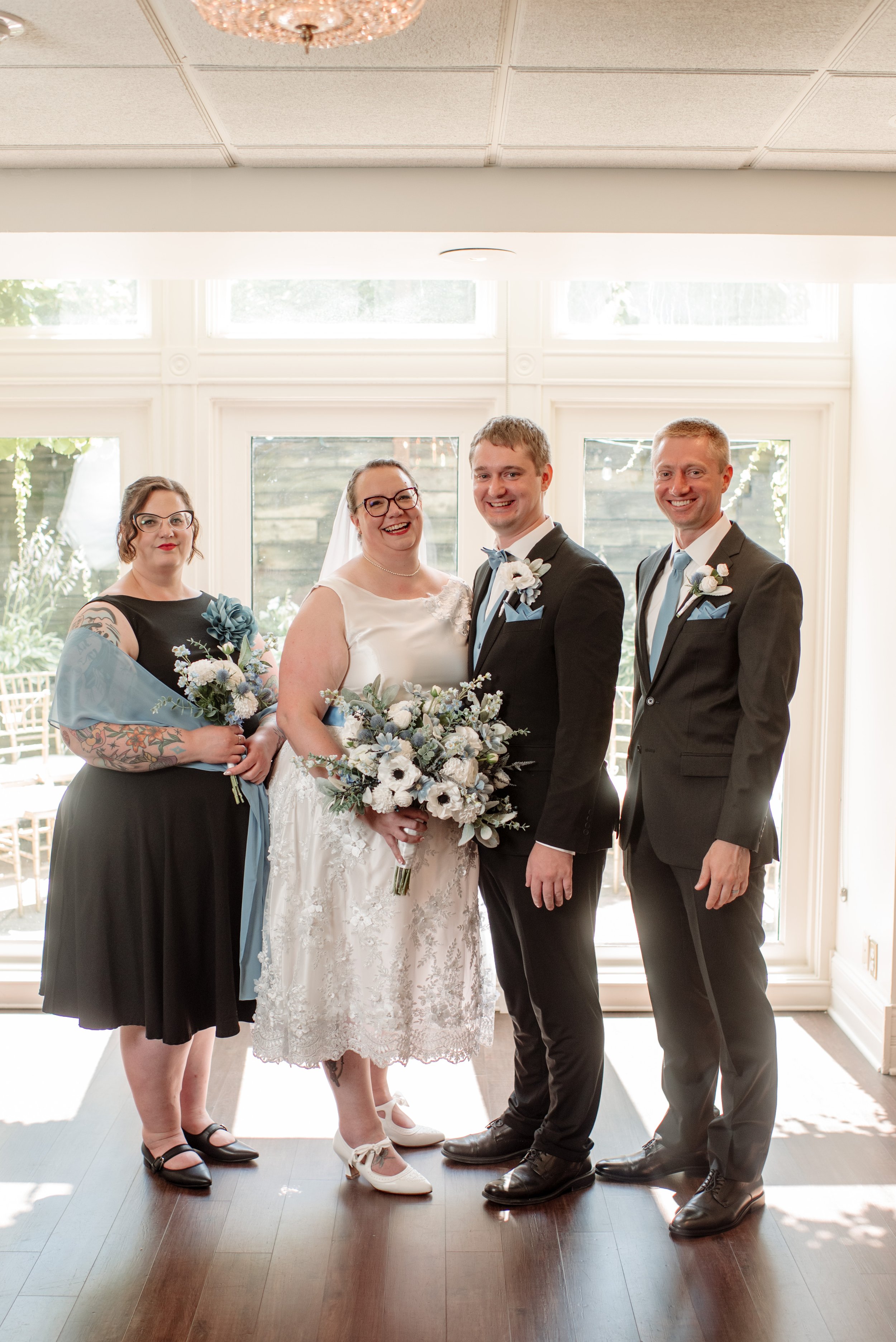 custom-silk-bridal-bouquet-wedding-flowers-blue-white-bouotnniere-bridsmaid-bouquet