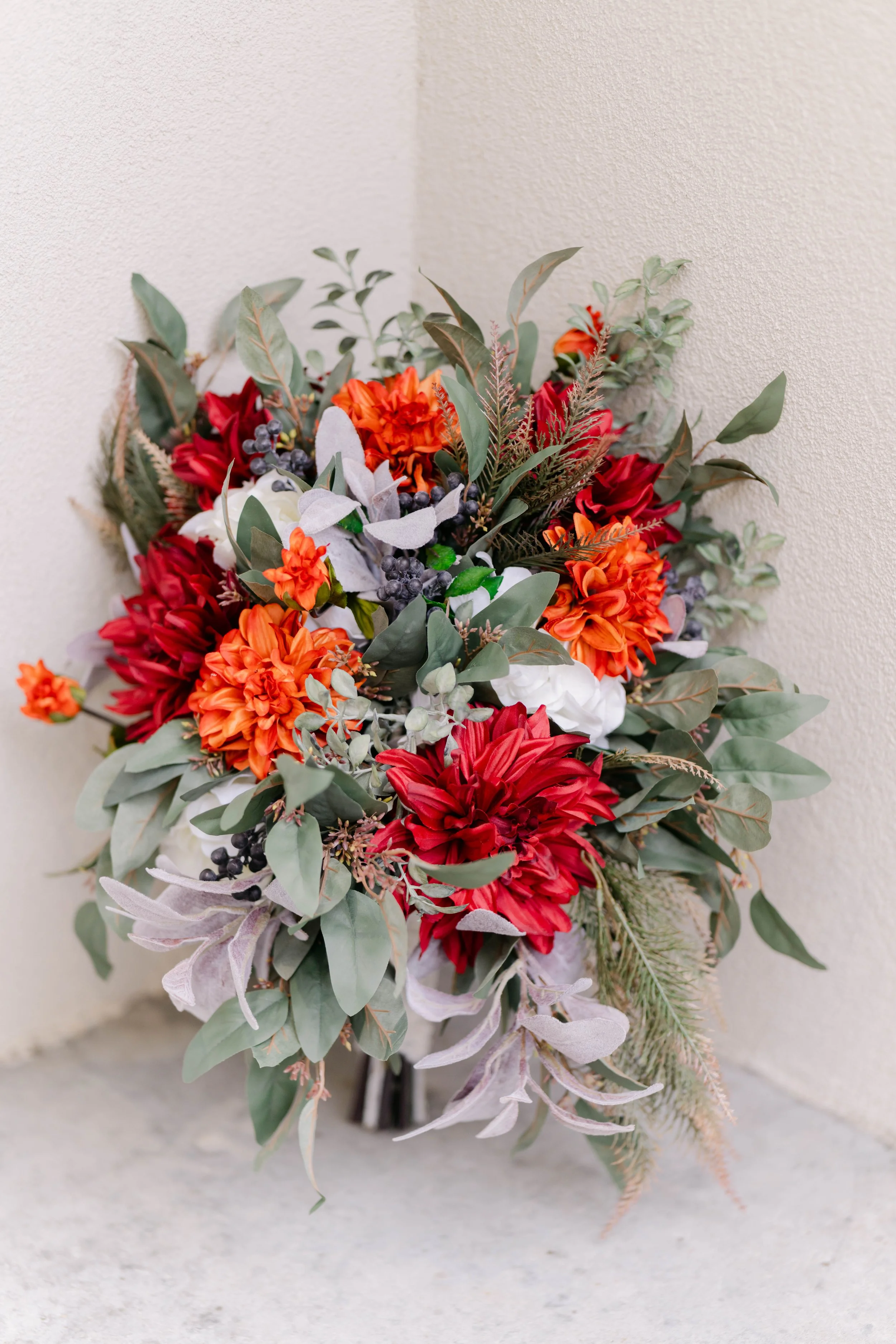custom-silk-bridal-bouquet-fall-wedding-flowers-burgundy-orange-large-arrangements