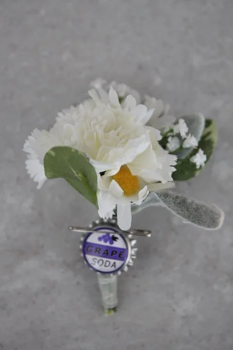 custom bridal bouquet recreation daisy silk flowers boutonniere anniversary gift