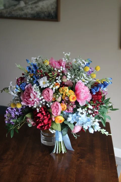 summer wedding flowers custom bridal bouquet